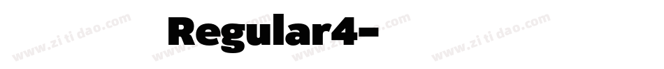 视频粗倩简体 Regular4字体转换